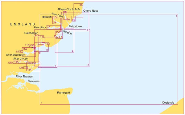 Admiralty SC5607 Thames Estuary - Essex & Suffolk Coasts Folio