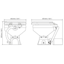 Seaflo Electric Marine Compact Toilet 12V