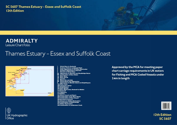 Admiralty SC5607 Thames Estuary - Essex & Suffolk Coasts Folio