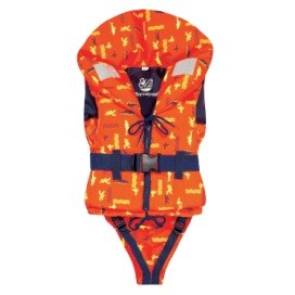 100N ISO Freedom foam lifejacket 5-10kg - fish print