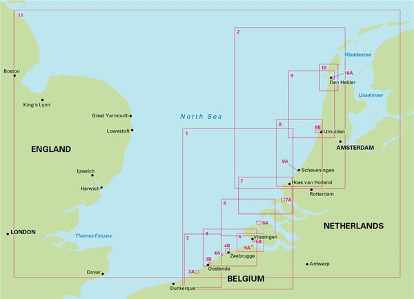 2120 North Sea - Nieuwpoort to Den Helder Chart Atlas