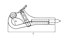 Stainless Steel Pelican Hook with Thread