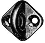Polished Gunmetal Fender Eye Plate