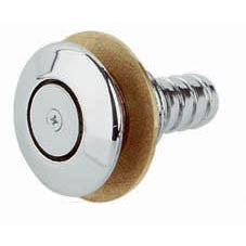 Semi Flush Chrome Tank Vent + Gauze 16mm Hose