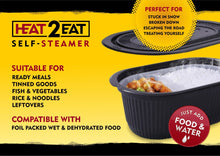 Heat2Eat Self Steamer Essential Kit Includes 2 Heat Stones REGULAR