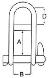 Wichard HR Key Pin Shackle