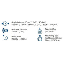 Barton Block Size 6: Single - Fixed Eye