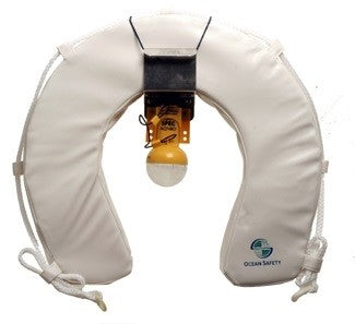 Horseshoe Buoy White with Apollo Compact LED Light