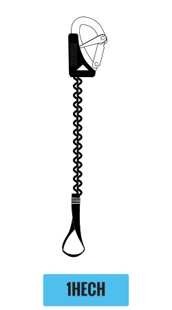 1 Hook Elasticated Safety Line With Cow Hitch