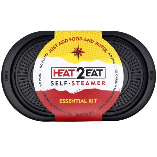 Heat2Eat Self Steamer Essential Kit Includes 2 Heat Stones REGULAR