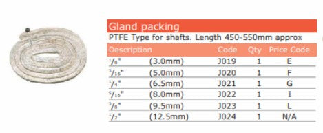 3/16 OR 5MM GLAND PACKING