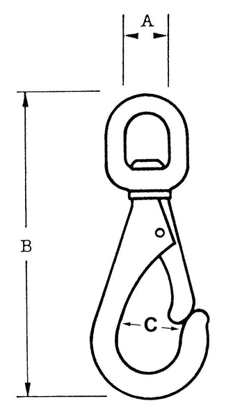 Kong Swivel Spring Hook Plated