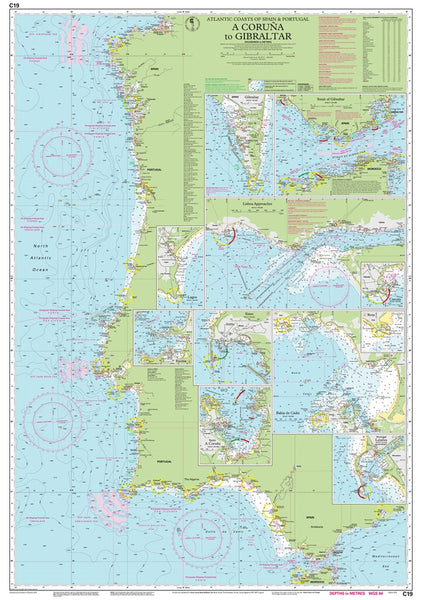 Imray C19 Cabo Finisterre to Gibraltar Chart