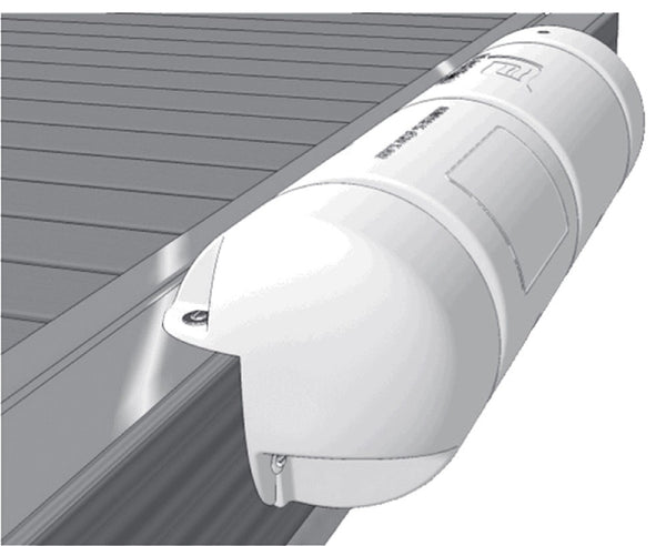 Bumper 3/4 Dock Fender White 90 x 25 cms