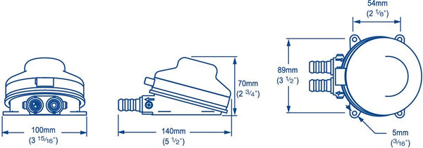 Whale Babyfoot Galley Pump (foot operated)