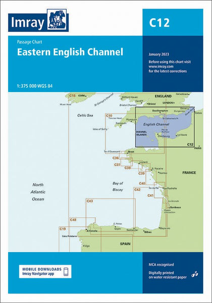 Imray C12 Eastern English Channel Passage Chart