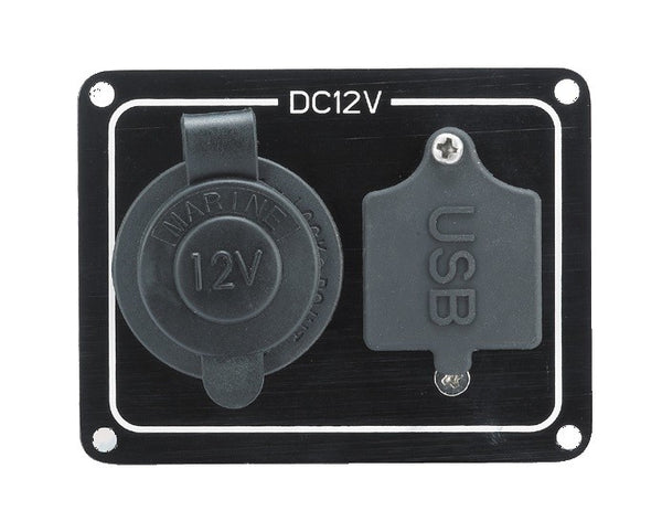 Weatherproof Cigarette Socket Panel with USB Socket