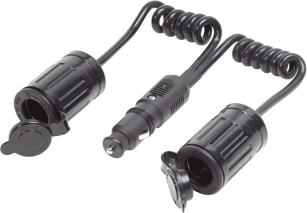 Blue Sea System 12 Volt Plug with Double Extension Socket