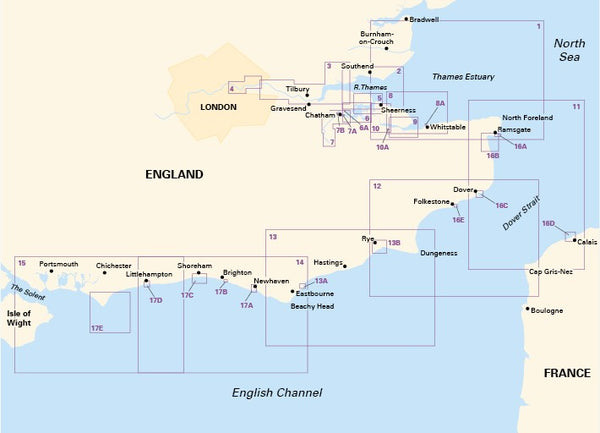 2100 Kent and Sussex Coasts Chart Pack