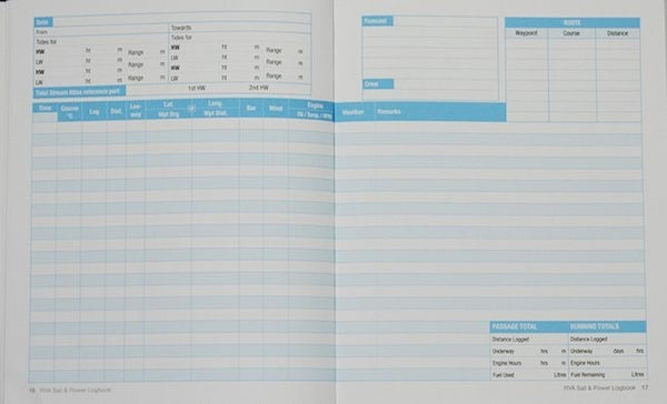 G109 RYA Sail & Power Logbook