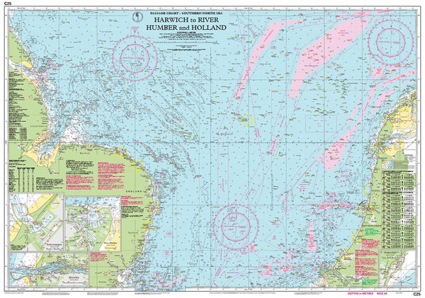 Imray C25 Harwich to River Humber and Holland Chart