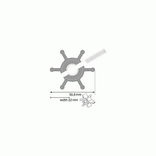 Johnson Neoprene Impeller MC97 ( F4B) With Glycerine 09-810B-01