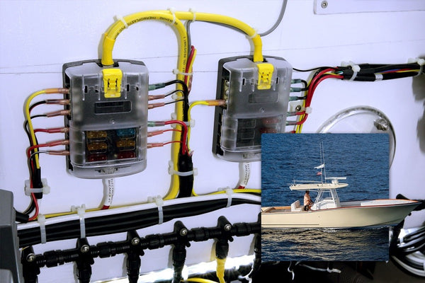 Blue Sea System ST Blade Fuse Block - 6 Circuits with Negative Bus and Cover