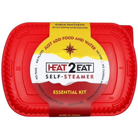 Heat2Eat Self Steamer Essential Kit Includes 2 Heat Stones LARGE