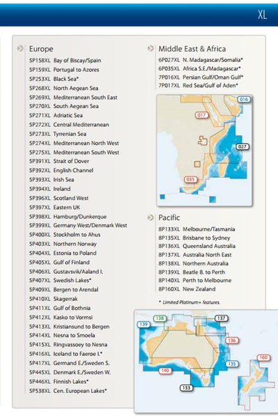 Navionics Platinum + Small area Card