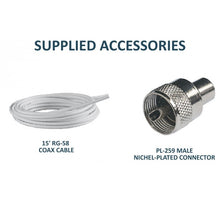 VHF Antenna 2.4M 4.5M Coax Stainless Steel Ferrule TUBED