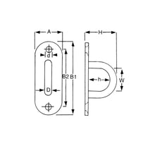 Stainless Steel Long Eye Plate