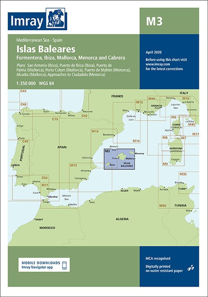 Imray M3 Islas Baleares Chart