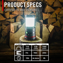 Coast EAL30R 1000 Lumen Rechargeable Lantern