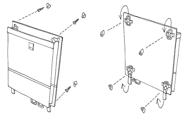 Blue Perfomance Bulkhead Sheet Bag (with removable cover)