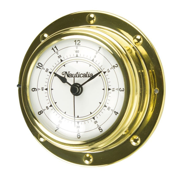 Rivet-Style Spun Brass Clock