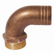 Right angle Bronze Hose connector