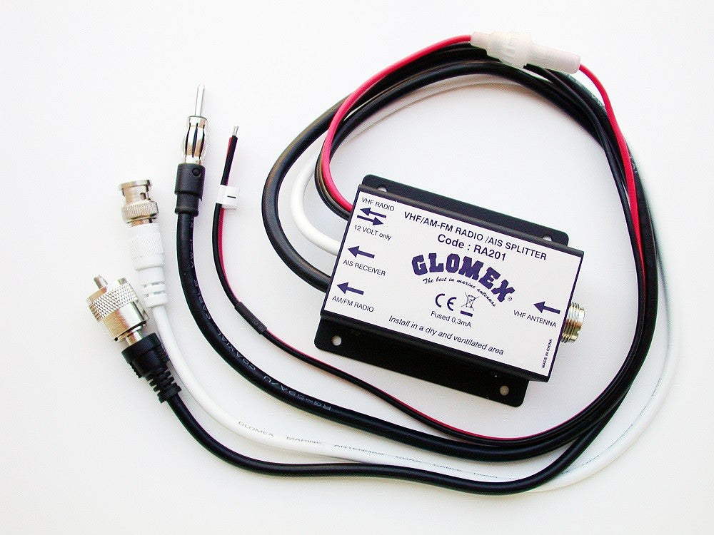 Glomex VHF AM-FM Radio Splitter AIS Version