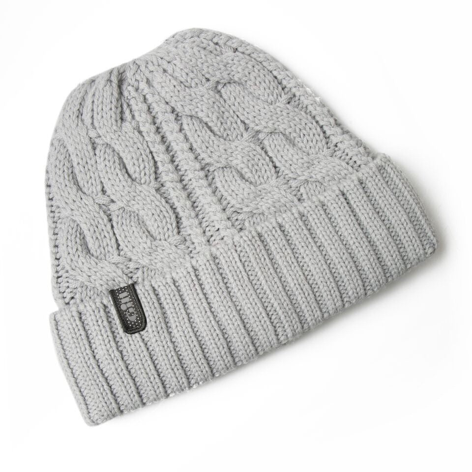 Gill Cable Knit Beanie Grey