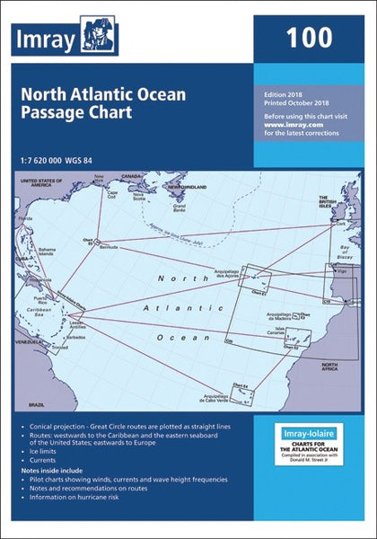 Imray North Atlantic Ocean Passage Chart