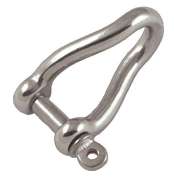 Stainless Steel Twisted D Shackles