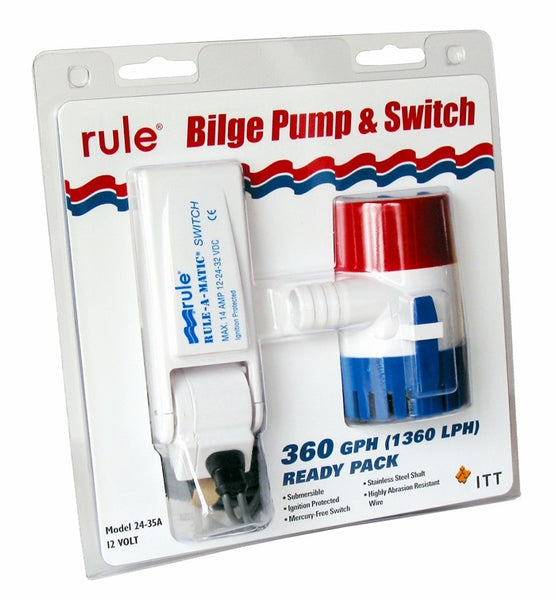 Rule 360 Submersible pump inc. float switch