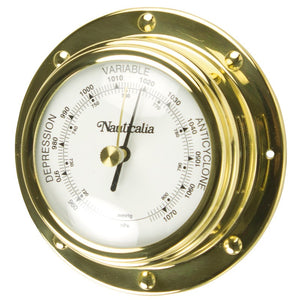 Rivet-Style Spun Brass Barometer
