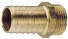 Brass Connector BSP parallel male- metric