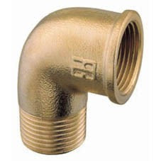Brass elbow 90° BSP Male-Female thread